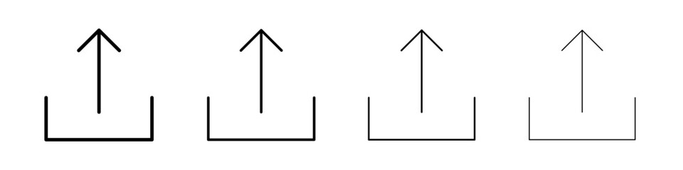 Upload icon Flat illustration sign