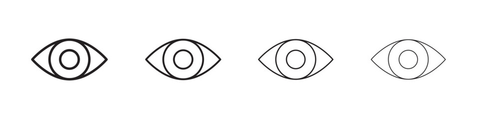 Visible icon Flat illustration sign