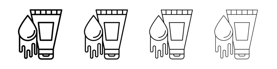 Water-based lubricant icon Flat illustration sign