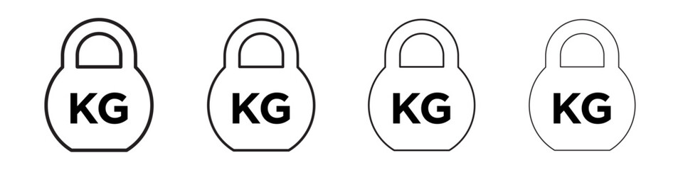 Weight icon Flat illustration sign