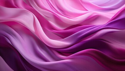 Obraz premium pink purple fabric wave abstract background