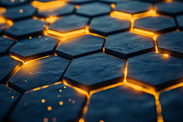 Obraz premium abstract futuristic tech-inspired background with vivid lighting effects ai generative technology