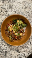 beef and broccoli bowl