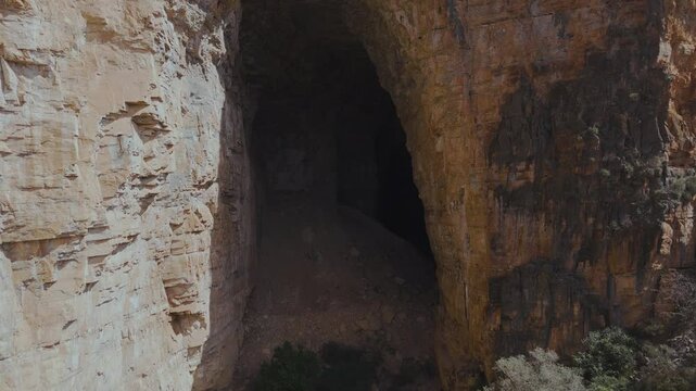 Gruta dos brej&otilde;es in the city of Morro do Chap&eacute;u, the second largest cave mouth in Brazil