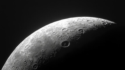  Celestial Wonder: The Half Moon Illuminates the Night Sky

