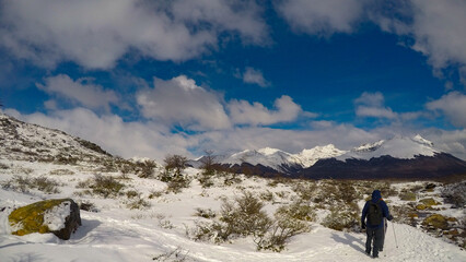 Fototapeta premium Imagen tomada en la Laguna Esmeralda, ushuaia, Argentina
