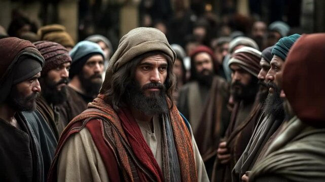 The Confrontation with the Pharisees: Jesus Challenges the Pharisees in the Temple, Biblical New Testament Depiction