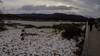 Imagen capturada en la Patagonia Argentina cerca de Ushuaia, al otro lado del Canal Beagle. Los...