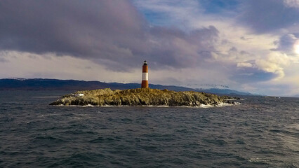 Image captured in Argentine Patagonia near Ushuaia, across the Beagle Channel. The landscapes are...