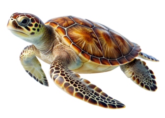 turtle on white background