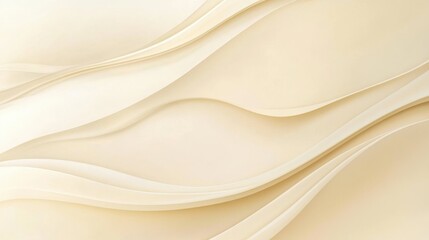 Abstract Cream Colored Wave Background Design