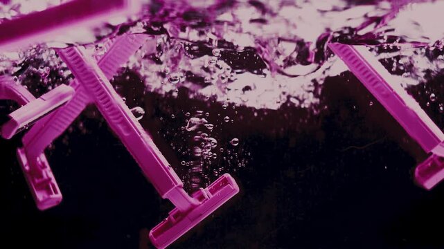 Razers Fall in Water