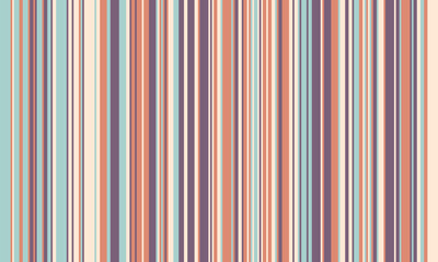 Obraz premium Pattern of vertical stripes, colorful thin and thick lines. Irregular stripe background, vector seamless texture. Abstract striped geometric design in bright colors.