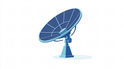 Isolated Satellite Dish Flat Vector Design | Premium Vector