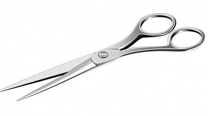 Fototapeta premium Stainless Steel Scissors Vector Artwork for Professional Editing and Design Projects