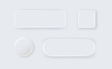 Vector 3d Round and Square White Metal, Plastic Blank Empty Button Badge Isolated. Button Badge. Brooch Pin. Template for Branding