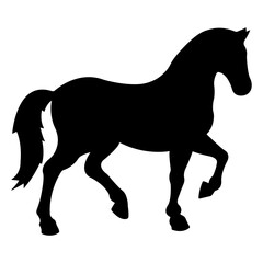 Horse silhouette.Vector illustration.