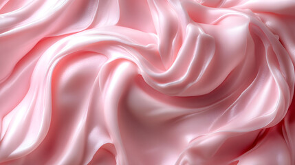 Obraz premium Blush pink creamy texture, face and body cream with natural ingredients. Abstract background for the beauty industry.