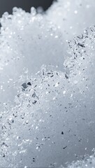 Charming macro view of sparkling sugar crystals under soft light