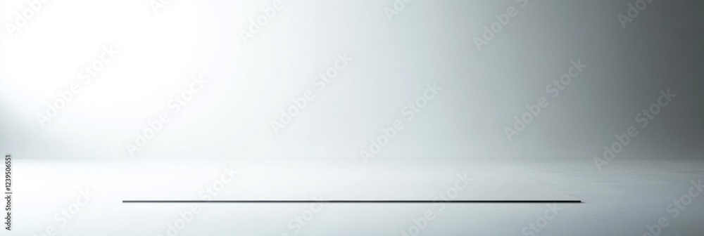 Leinwandbilder Minimalist studio setting with soft lighting creating a calm atmosphere for creative projects or product displays. Generative AI