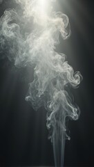 Sunlight through smoke sharp beams glowing patterns