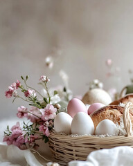 Rustic Easter Basket Styled as a Family Meal