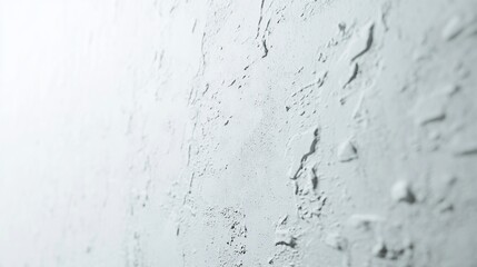 Textured wall detail with plaster finish, white, for backgrounds and design purposes