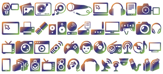 Home appliance icon collection