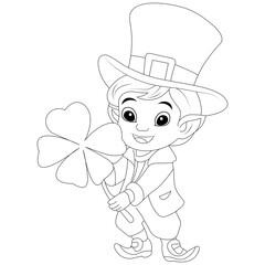 St Patricks Day Hand Drawing Coloring Page