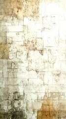 Obraz premium Old distressed white wall with cracks and peeling paint showing grunge texture