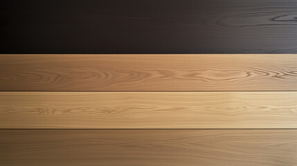 Horizontal wood paneling texture featuring contrasting light oak and walnut hues, clean surfaces, and minimalistic grain details, designed for a sleek and modern aesthetic