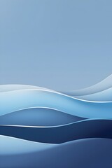 Minimalistic serene digital landscape background featuring a subtle gradient of calming blue hues transitioning from a soft light blue at the top to a gentle navy blue at the bottom	