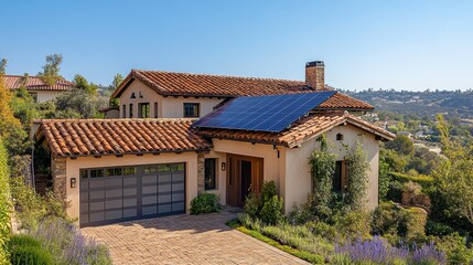 des panneaux pour capter l'énergie solaire 