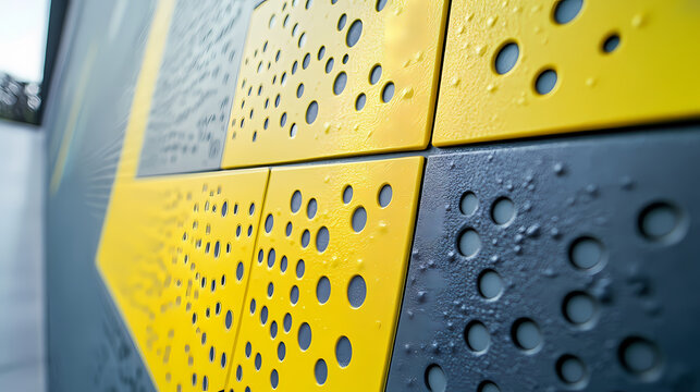 Bold braille design, an innovative integration of tactile elements and vibrant colors, enhancing accessibility and visual appeal in modern spaces. Typography Integration. Illustration