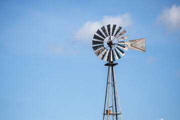 windmill in the countryside, Valladolid, Yucatan, Mexico