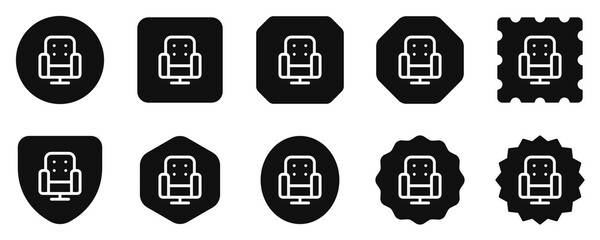 Editable cinema chair, furniture, theater seat vector icon. Movie, cinema, entertainment. Part of a big icon set family. Perfect for web and app interfaces, presentations, infographics, etc