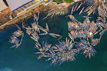 Boat yard in Tema