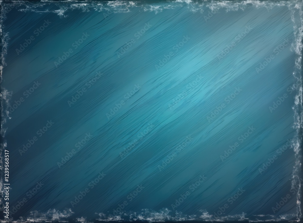 Aufkleber Aged blue chalkboard texture background with scratched surface. Empty blank surface suitable for various design purposes. Suitable for graphic design projects. Great for school projects, educational