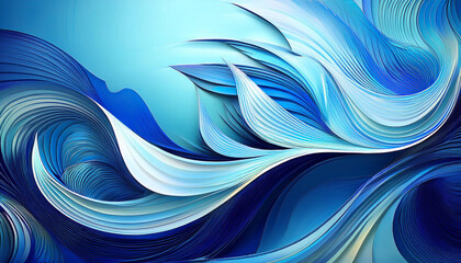 blue abstract composition