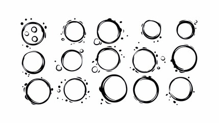 Explore a unique set of halftone circular frames, perfect for logo designs in medical and cosmetic industries.