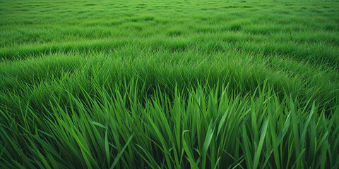 Fototapeta premium Lush Green Grass Background for Commercial Ads, Outdoor Nature Stock – Sunny Day, Summer Landscape, High-Resolution Vibrant Lawn for Advertising, Eco-Friendly Business & Marketing Designs