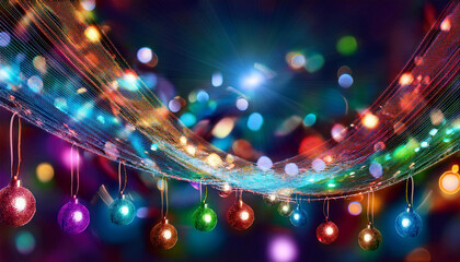 christmas colorful sparkling fairy mild chains