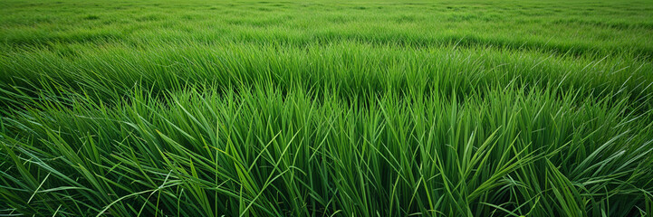 Naklejka premium Lush Green Grass Background for Commercial Ads, Outdoor Nature Stock – Sunny Day, Summer Landscape, High-Resolution Vibrant Lawn for Advertising, Eco-Friendly Business & Marketing Designs