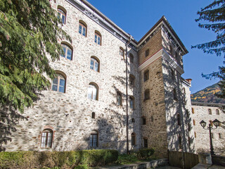 Autumn view of Orthodox Rila Monastery, Bulgaria