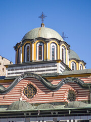 Fototapeta premium Autumn view of Orthodox Rila Monastery, Bulgaria