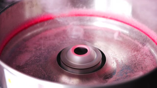Close Up of Cotton Candy Machine