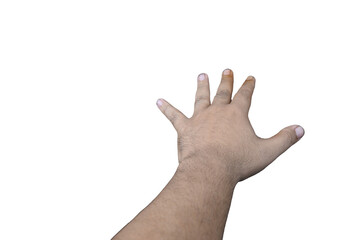 Reaching Hand Isolated Against a Dark Void Symbolizing the Pursuit of Dreams