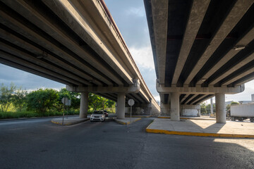 15.10.2024. Nuevo Leon, Mexico. Bridge over Avenida Lopez Mateos in Apodaca, Nuevo Leon, Mexico