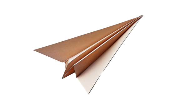 paper airplane isolated