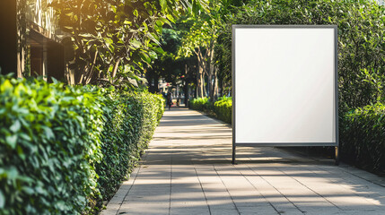 Blank Mockup A-Frame Sign for Upscale Cafés and Boutiques